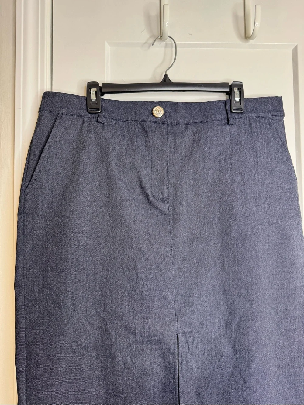 Nicole Miller Denim Look Pencil Skirt